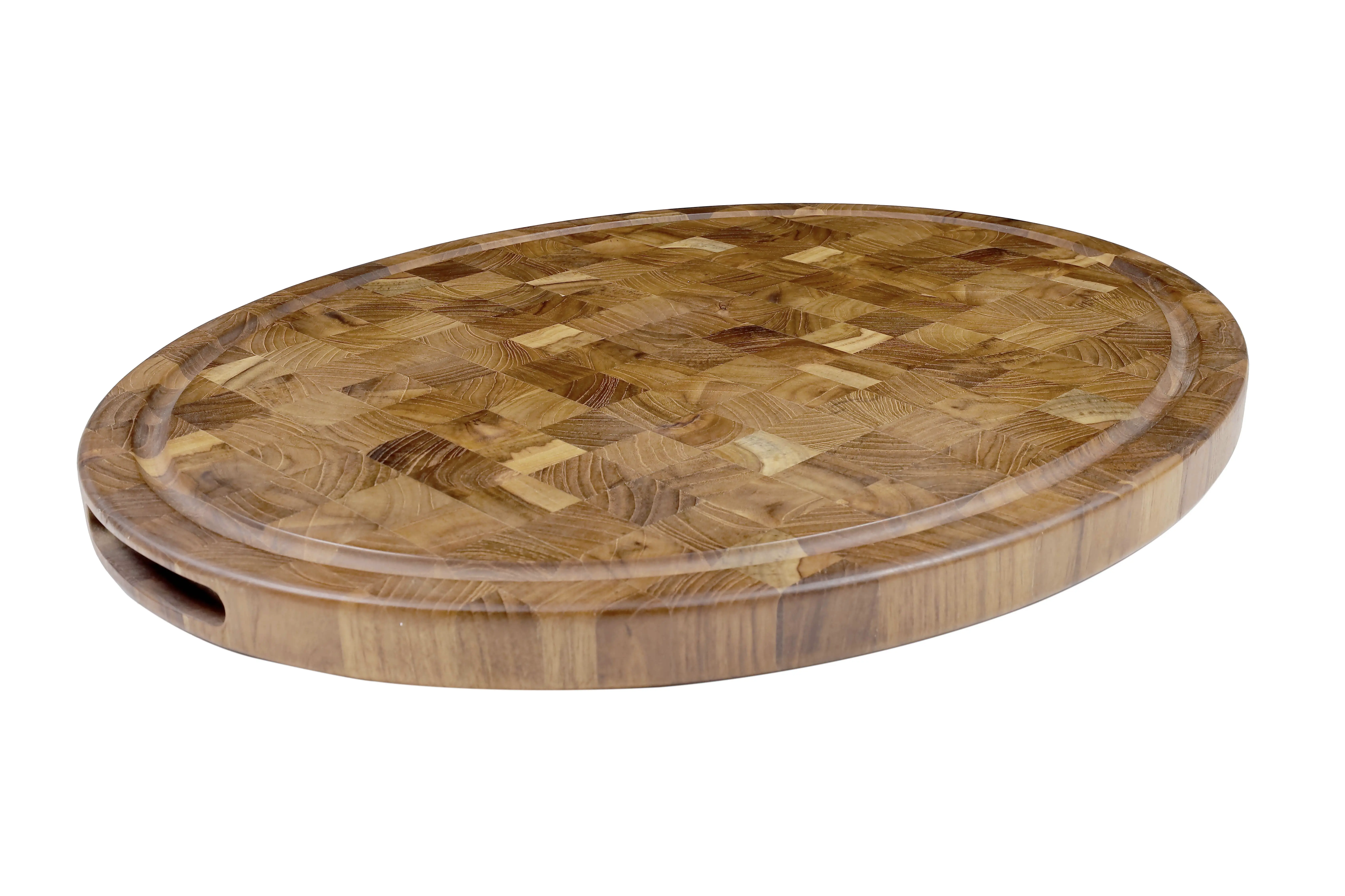 END GRAIN BUTCHERS BLOCK W CANAL [XL]