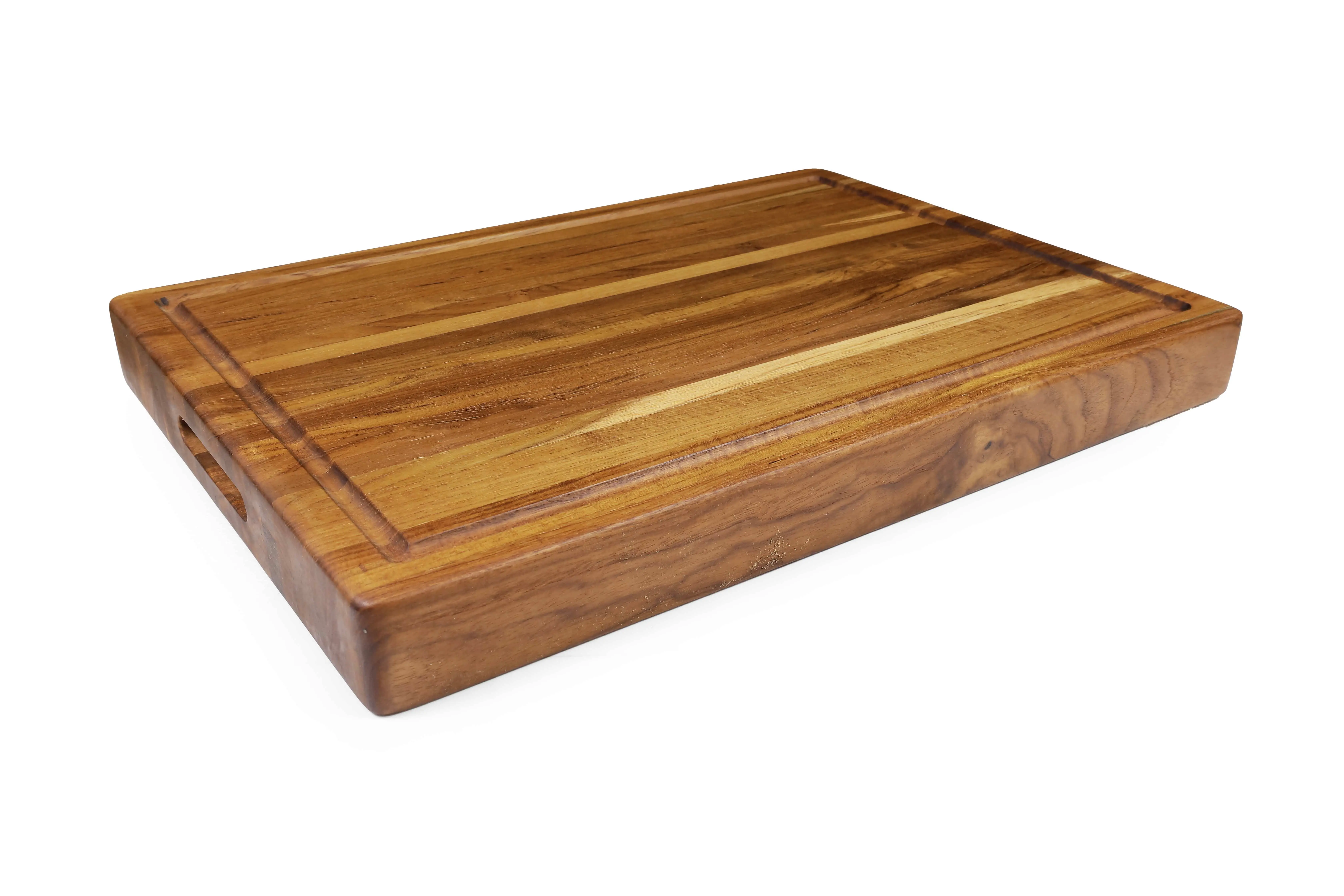 LONG GRAIN BUTCHERS BLOCK W CANAL [XL]