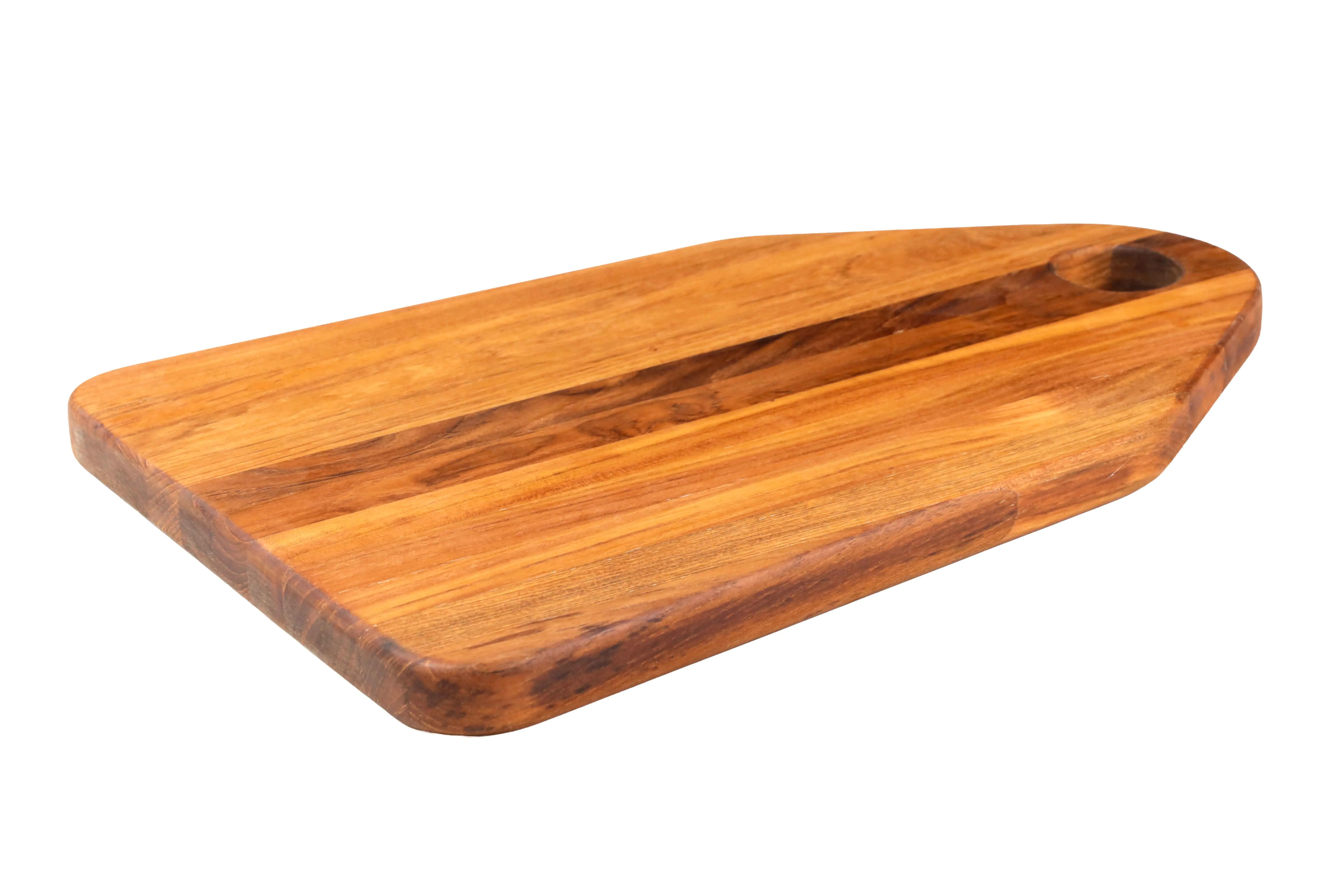 LONG GRAIN CHOPPING BOARD W HANDLE [M]