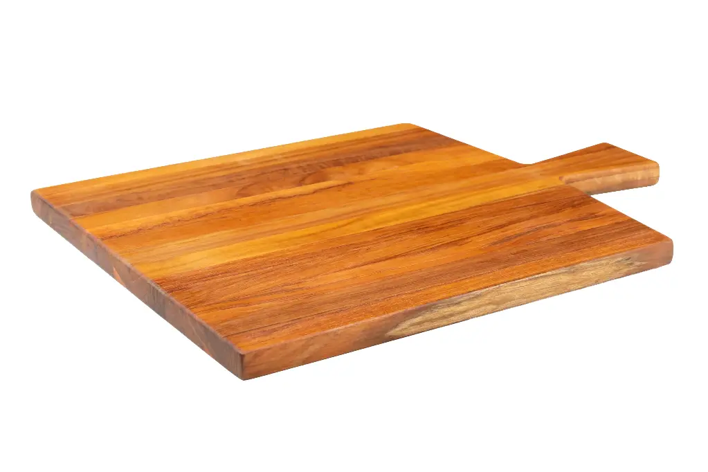 Square Paddle Serving Board With Angled Handle