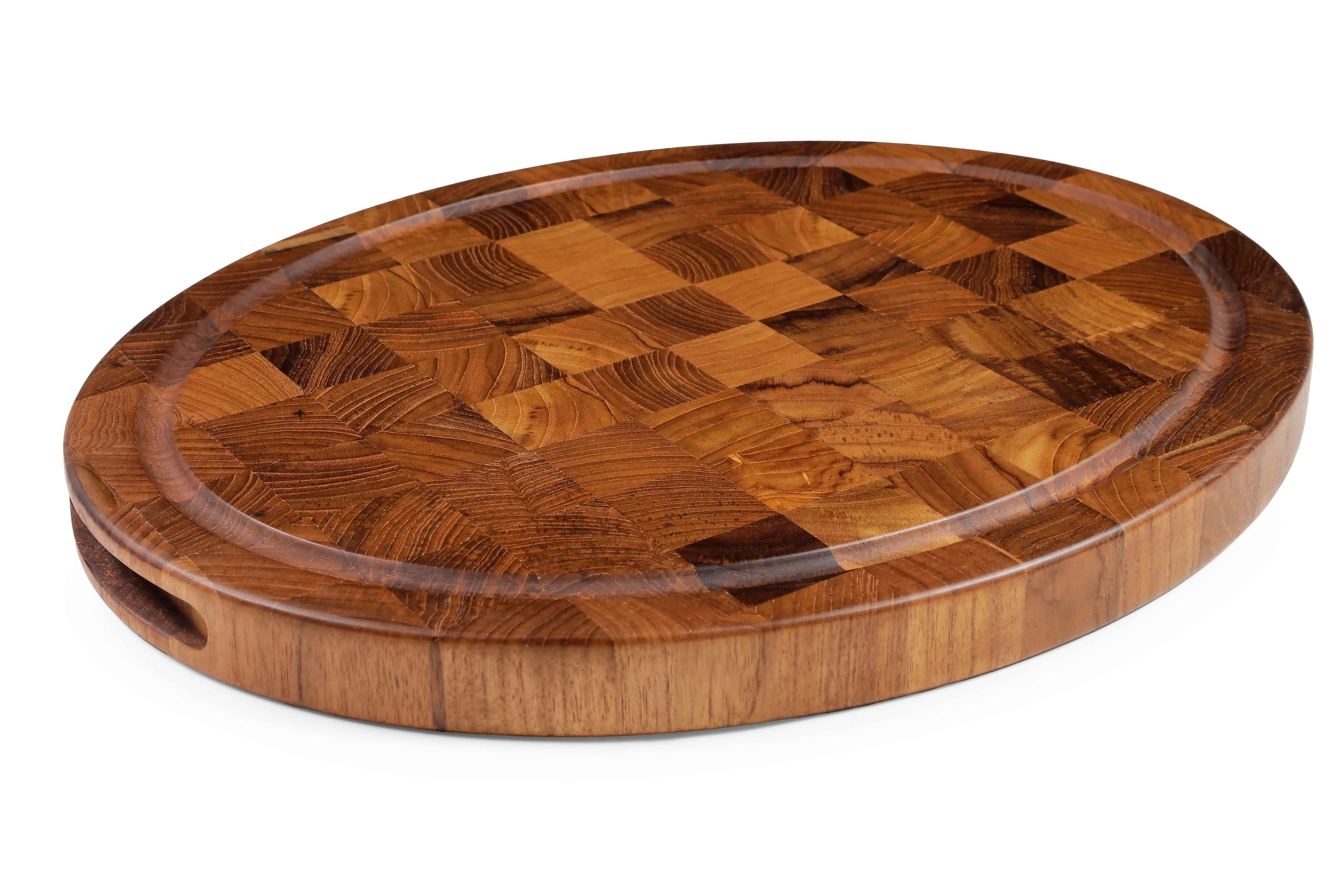 [BCB033] END GRAIN BUTCHERS BLOCK W CANAL [XXL]