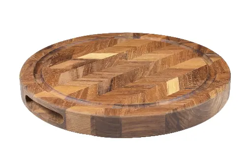 Chevron Butcher Block With Canal
