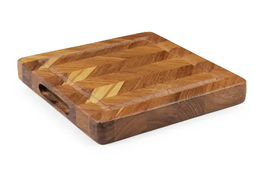 Chevron Butcher Block With Canal