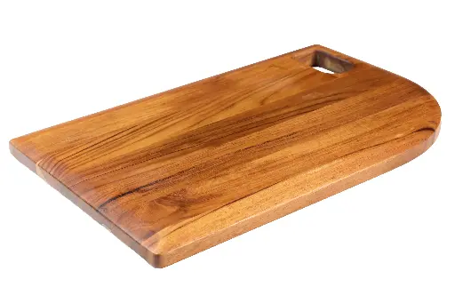 Geometric Cutting & Serving Board With Grip and Chamfer
